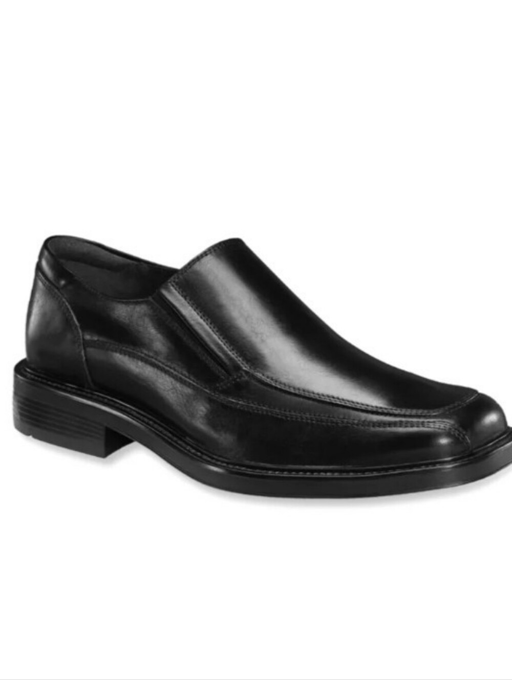 Men Dockers ProStyle All Motion Comfort Black Slip-On Leather Dress Shoe Size 13